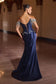 Fitted Strapless Lace & Satin Gown-4