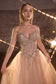 Strapless Layered Tulle A-Line Dress-2