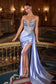 Fitted Strapless Lace & Satin Gown-0