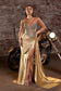 Fitted Strapless Lace & Satin Gown-3