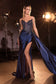Fitted Strapless Lace & Satin Gown-5