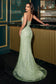 Strapless Fitted Gown With Lace Detailing-4