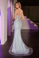 Fitted Pearl & Crystal Gown-1