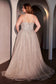 A-Line Layered Tulle Plus Size Dress-2