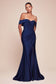 Stretch Spandex Off The Shoulder Curve Dress-6