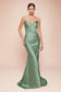 Strapless Stretch Satin Fitted Gown-4