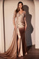 Long Sleeve Lace & Satin Fitted-2