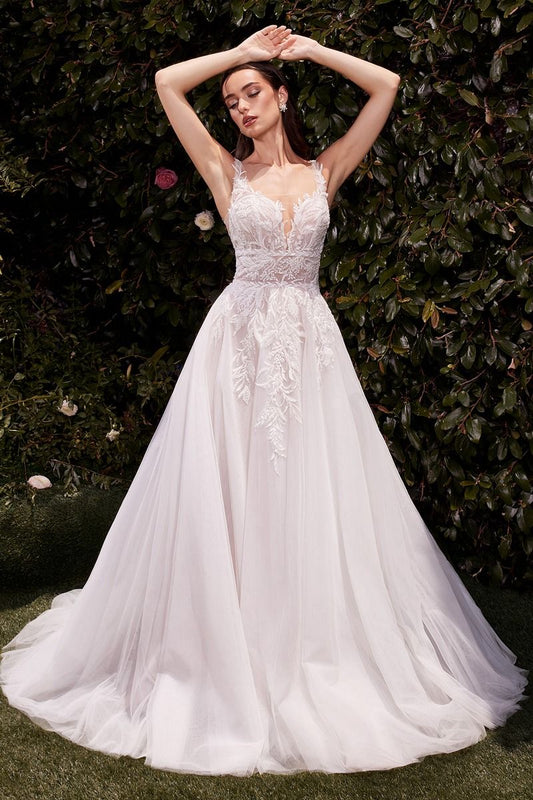 Lace & Tulle Bridal Ball Gown-0