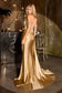 Off The Shoulder Satin Fitted Gown-4