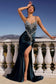 Fitted Crystal & Satin Bodycon Dress-2