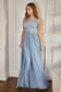 A-line dress with versatile neckline and multiple tie options-8