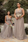 Layered Tulle A-Line Bridesmaid Dress-13