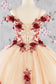 3-D Flower Embroidery Bead Mesh Kids Dress-3