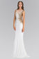 Sleeveless Floor Length Dress with Open Back and Beaded accent-4