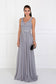 Chiffon Wide V-Neck A-Line Long Dress-6