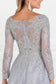 Lace A-Line Long Dress with Long Sleeves-3