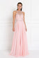 Chiffon Illusion Sweetheart A-Line Long Dress with Rhinestones-4