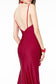 Sweetheart Neckline Jersey Long Dress-4