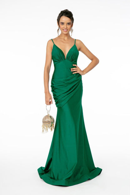 Sweetheart Neckline Jersey Long Dress-1