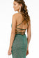 Strappy Ruched Sequined Long Dress by Elizabeth K-6