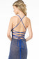 Strappy Ruched Sequined Long Dress by Elizabeth K-9