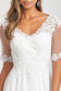 Rhinestone and Embroidery Embellished Chiffon Long Dress-17