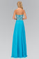 Sleeveless Sweetheart Chiffon Long Dress with Embroidered Detailing-3