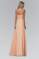 Spaghetti Straps Long Chiffon Dress Accented with Bead and Jewel-4