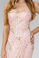 Strapless Sweetheart Long Dress with Bead Detailing-2