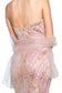Strapless Sweetheart Long Dress with Bead Detailing-3