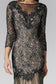Three Quarter Length Sleeve Lace Long Dress-2