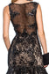 Mermaid Long Dress with Lace and Sheer Back-3