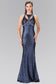 Jewel Embellished Sequin Long Dress-6
