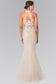 Beaded Lace and Tulle Long Dress-1