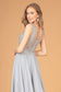 V-Neck Embroidered Chiffon Long Dress-13