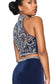 Two-Piece Rome Jersey Trumpet Long Dress with Jewels-3