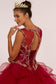 Beads Embellished Bodice Tulle Ball Gown w/ Multi-Layered Ruffle Skirt-3