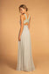 Lace-Strap Chiffon Long Dress-1