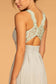 Lace-Strap Chiffon Long Dress-3