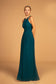 Lace-Strap Chiffon Long Dress-4