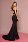 Cut-Out Bodice Rome Jersey Mermaid Dress-3