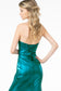 Sweetheart Ruched Mermaid Long Dress w/ Slit-5