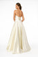 Spaghtti Strap Sweetheart A-Line Long Dress-1