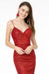 Sweetheart Ruched Glitter Mesh Long Dress-3