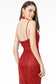Sweetheart Ruched Glitter Mesh Long Dress-4