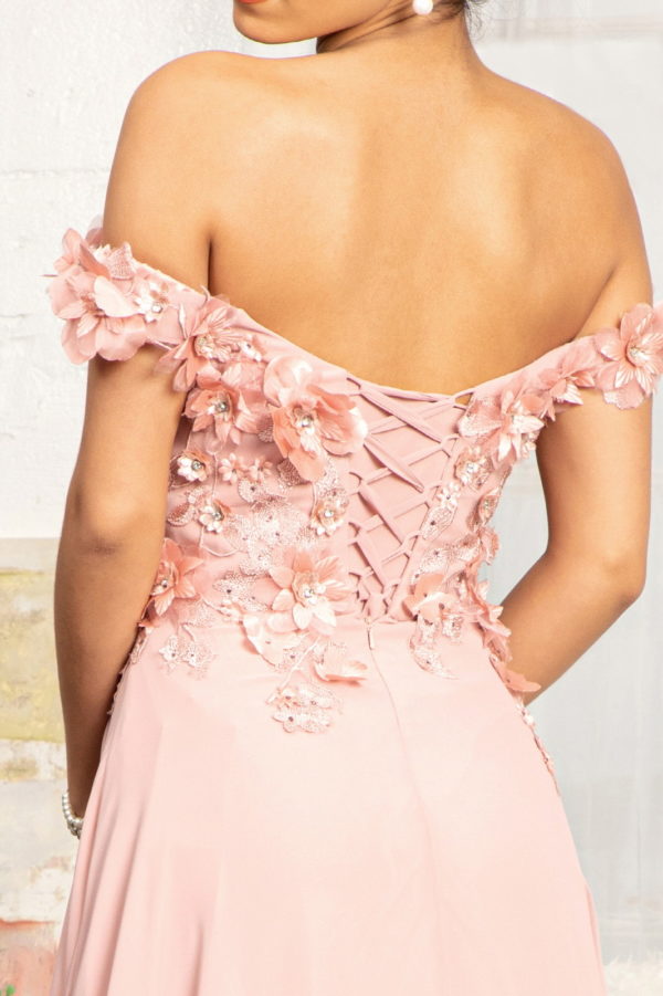 Sublime Off-shoulder Floral Neckline A-line Maxi Dress from Elizabeth K-14