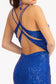 Sequin Embellished Embroidered Mermaid Dress w/ Cut-out Back and Slit-14