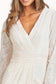 Gathered Waist Sequin Embellished Mermaid Dress w/ Long Sleeves-7