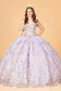 3-D Butterfly Applique Sweetheart Quinceanera Dress w/ Corset Back-6