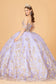 3-D Butterfly Applique Sweetheart Quinceanera Dress w/ Corset Back-7